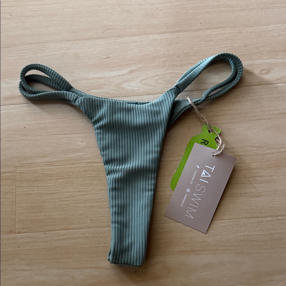 TAI SWIM Ribbed Bikini Bottom